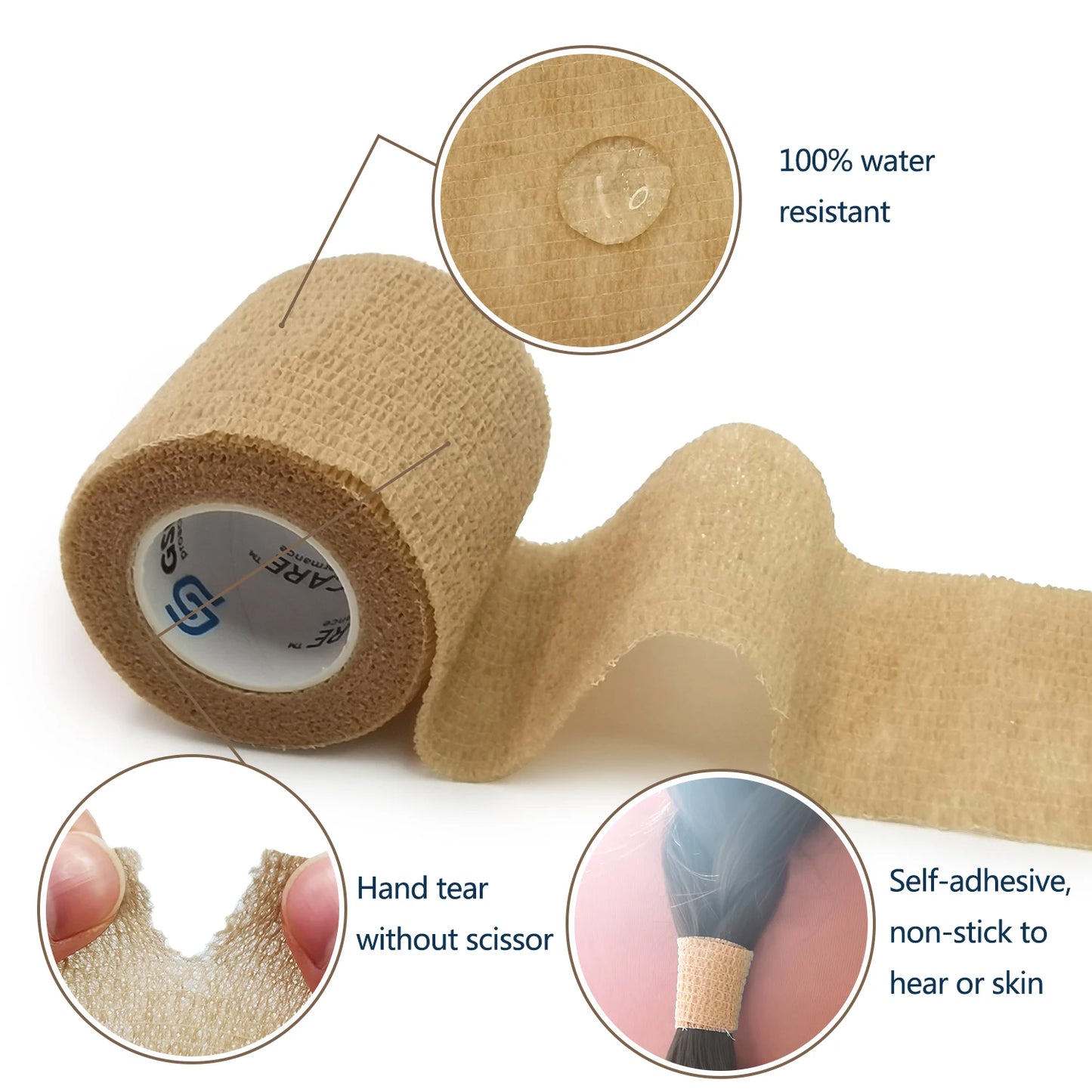 1Roll 2.5cm SelfElastic Bandage Sports